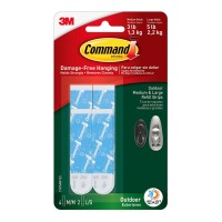 Command Outdoor Refill Strips 17615AW-ES Medium Large, Pack of 6